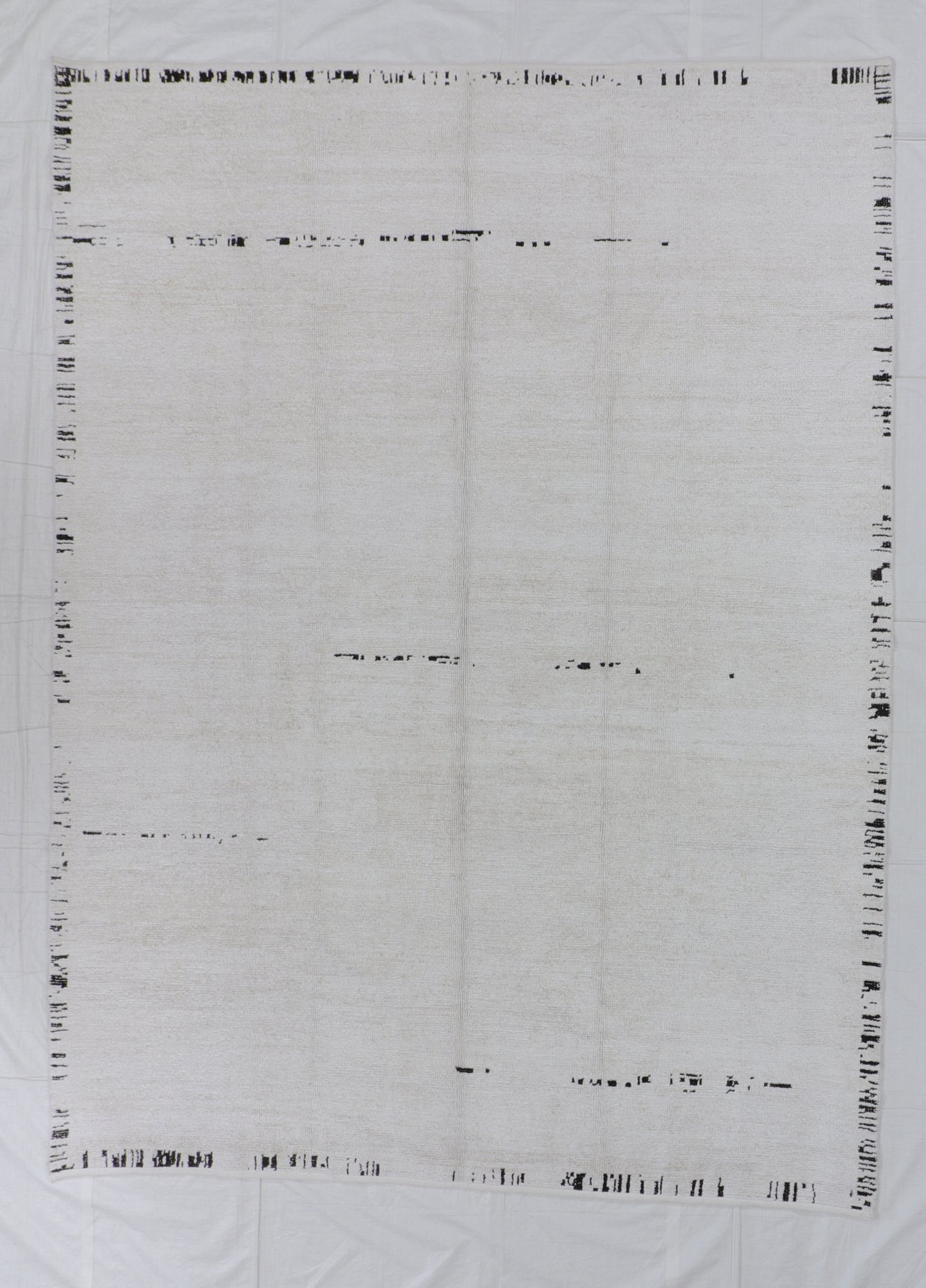 W 8.9 L 11.8 Moroccan 100% Wool Handmade All Over Geometric Design - 65704