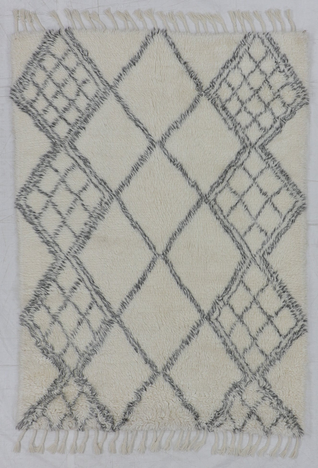 5x7 - Moroccan Fine/Wool All Over Rectangle - Hand Knotted Rug