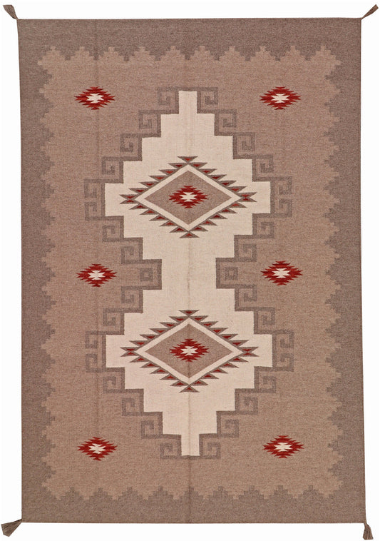 6x9 - Kilim Fine/Wool All Over Rectangle - Hand Knotted Rug