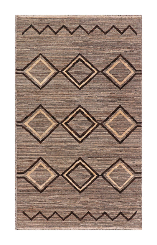 3x5 - Mountain Modern Fine/Wool All Over Rectangle - Hand Knotted Rug