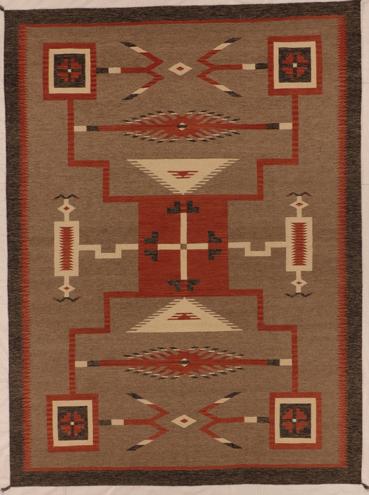 9x12 - Kilim Fine/Wool All Over Rectangle - Hand Knotted Rug