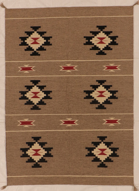 5x7 - Kilim Fine/Wool All Over Rectangle - Hand Knotted Rug