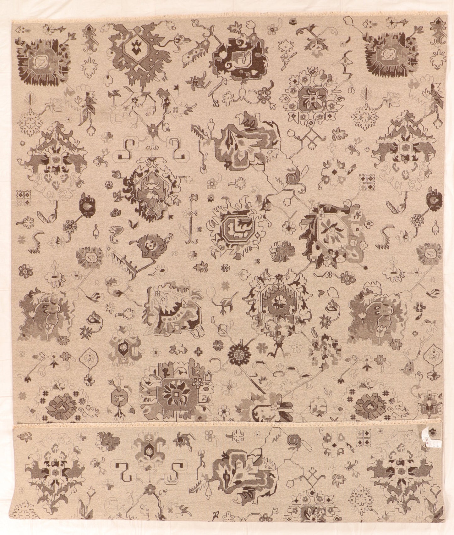 10x14 - Mahal Fine/Wool All Over Rectangle - Hand Knotted Rug