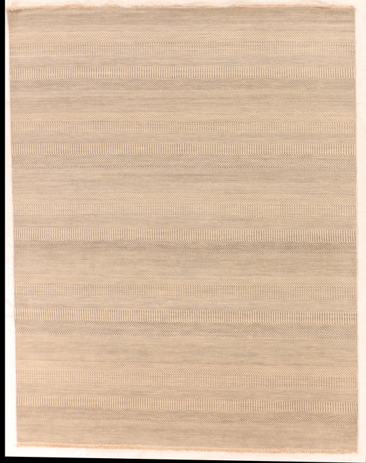 8x10 - Fine/Wool Modern All Over Rectangle - Hand Knotted Rug