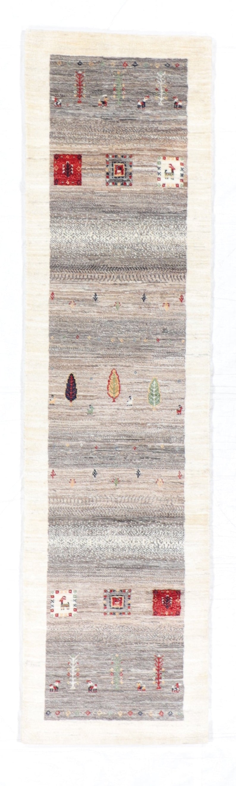 2.8 x 10.1  Runner - Tree of Life Fine All Over Rectangle - Hand Knotted Rug — 66404
