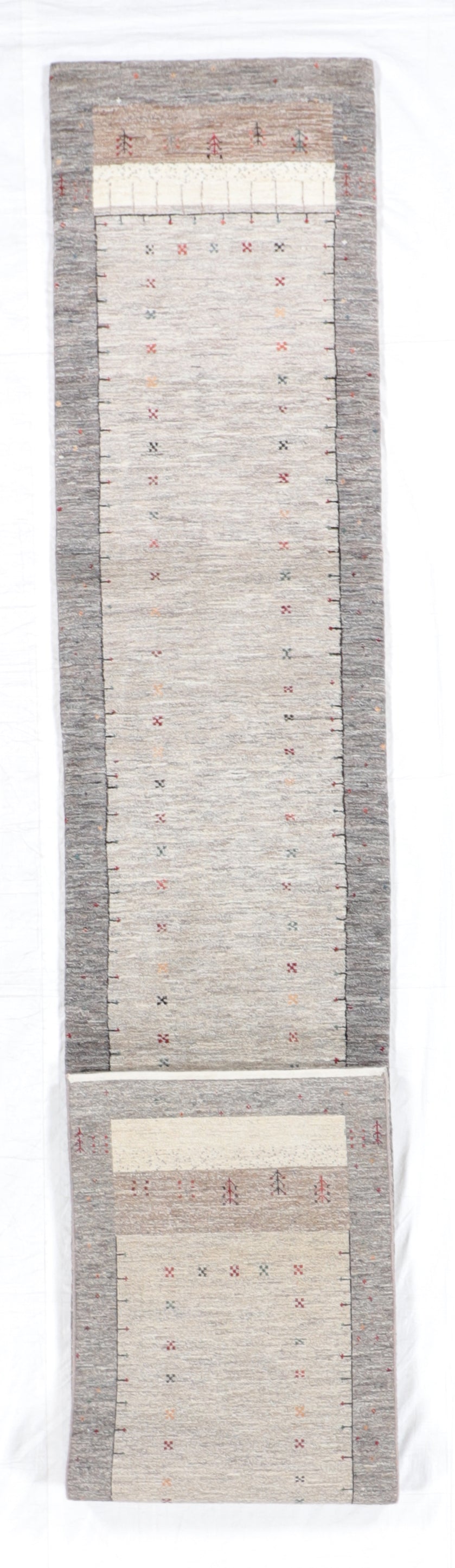2.7 x 14.9 Runner - Qashqulie Fine/Wool All Over Rectangle - Hand Knotted Rug — 66413