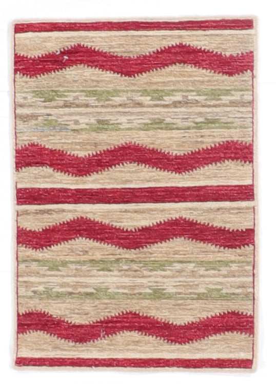 2 x 2.11 - Mountain Modern Fine/Wool All Over Rectangle - Hand Knotted Rug — 66425