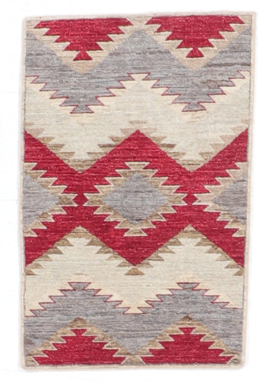 2 x 3.1 - Mountain Modern Fine/Wool All Over Rectangle - Hand Knotted Rug — 66426