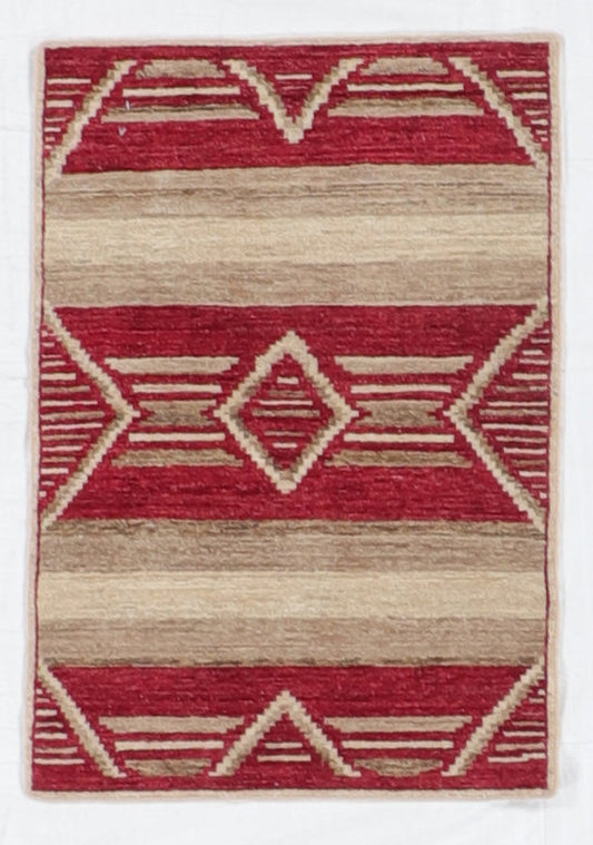 2.1 x 3 - Mountain Modern Fine/Wool All Over Rectangle - Hand Knotted Rug — 66427