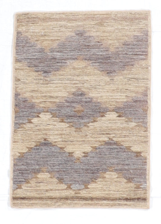 2.1 x 3 - Mountain Modern Fine/Wool All Over Rectangle - Hand Knotted Rug — 66429