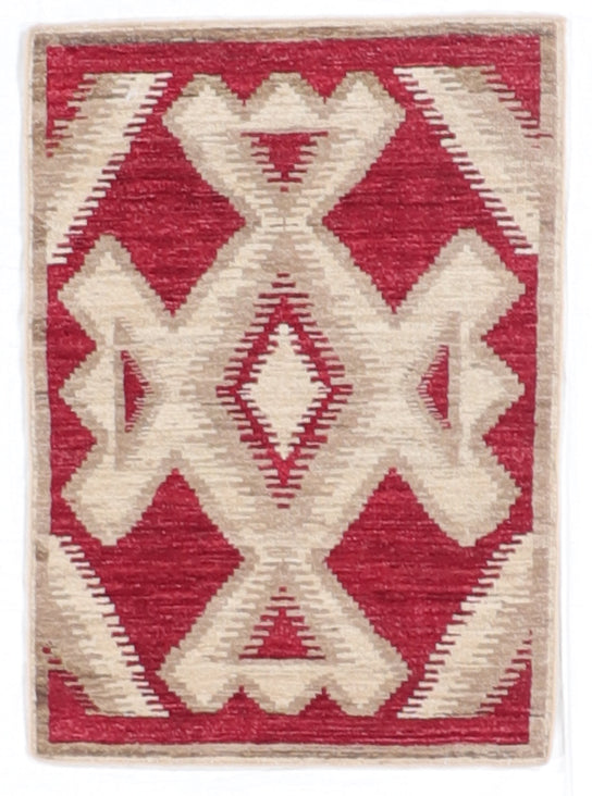 2.1 x 2.11 - Mountain Modern Fine/Wool All Over Rectangle - Hand Knotted Rug — 66430