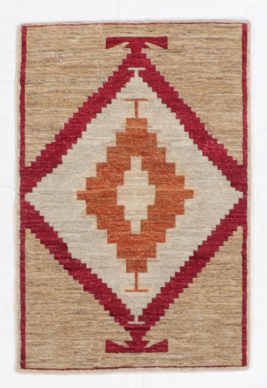 1.11 x 2.11 - Mountain Modern Fine/Wool All Over Rectangle - Hand Knotted Rug — 66436