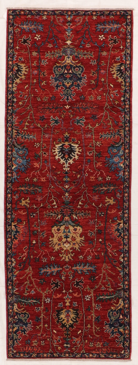 Runner -  Mahal Wool All Over Rectangle - Hand Knotted Rug