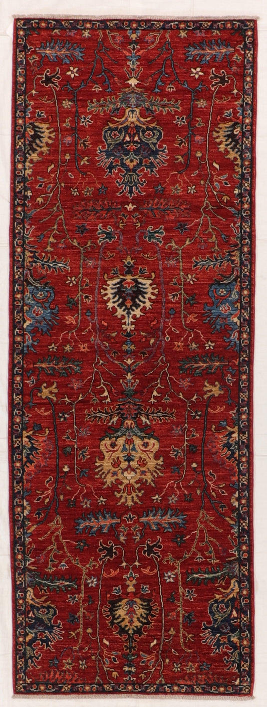 Runner -  Mahal Wool All Over Rectangle - Hand Knotted Rug — 66457