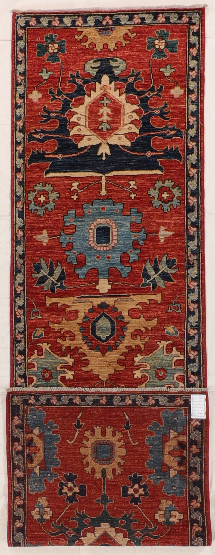 Runner -  Mahal Wool All Over Rectangle - Hand Knotted Rug — 66458