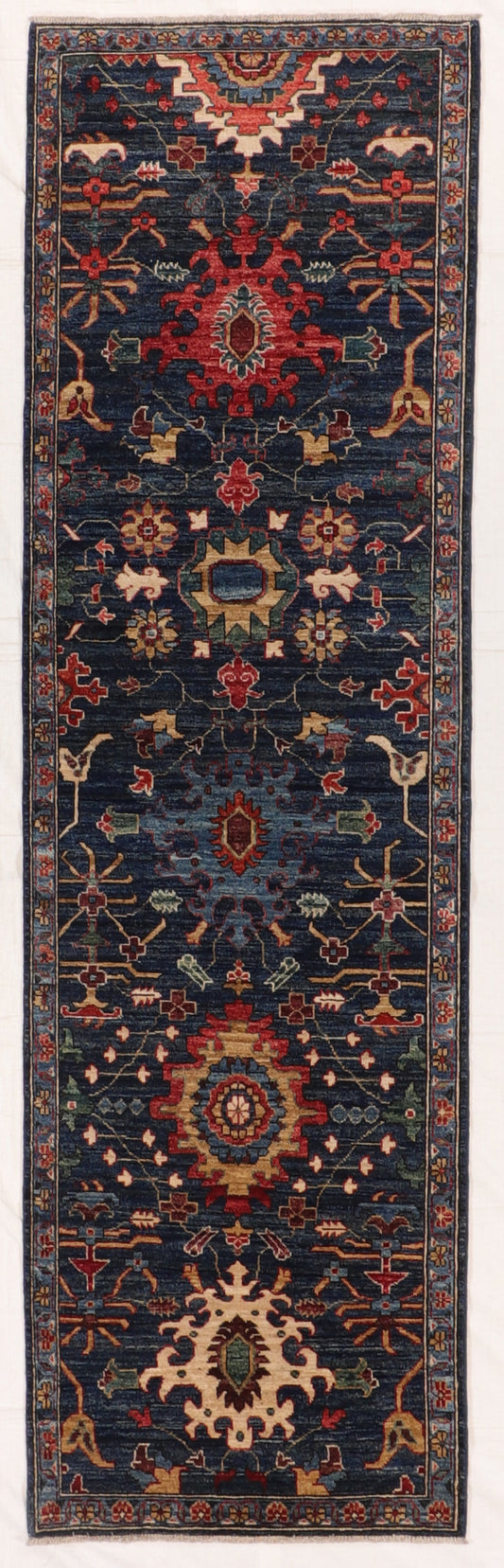 Runner - Ziegler Fine/Wool All Over Rectangle - Hand Knotted Rug — 66459