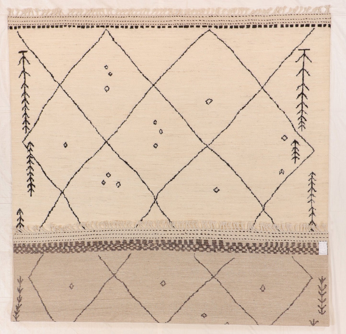 8 x 10 - Moroccan Fine All Over Rectangle - Hand Knotted Rug — 66465