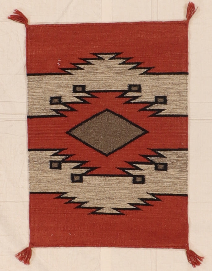 2 x 3 - Kilim Navajo Fine/Wool All Over Rectangle - Hand Knotted Rug — 66475