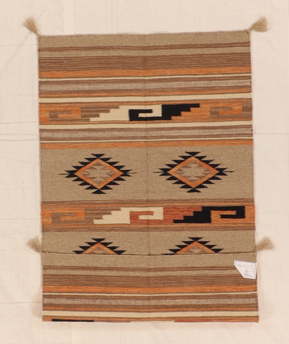 3 x 5 - Kilim Navajo Fine/Wool All Over Rectangle - Hand Knotted Rug