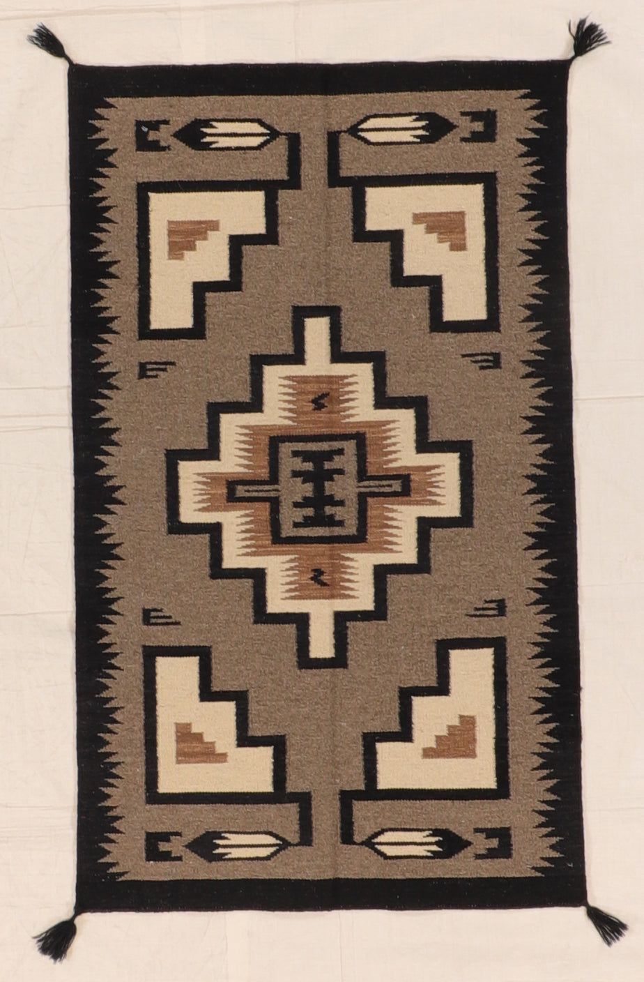 3 x 5 - Kilim Navajo Fine/Wool All Over Rectangle - Hand Knotted Rug — 66485
