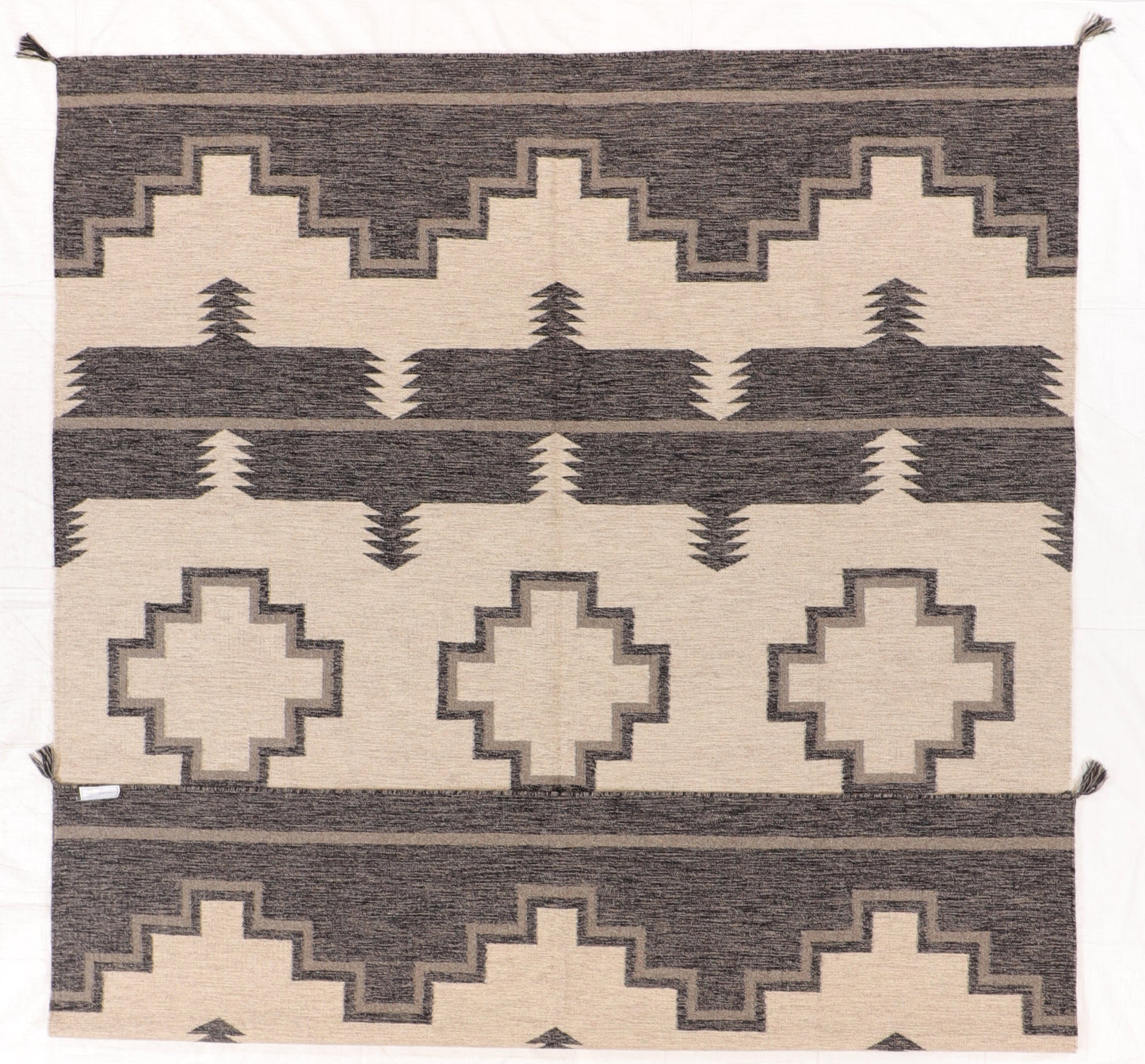 8 x 10 - Kilim Navajo Fine/Wool All Over Rectangle - Hand Knotted Rug — 66499