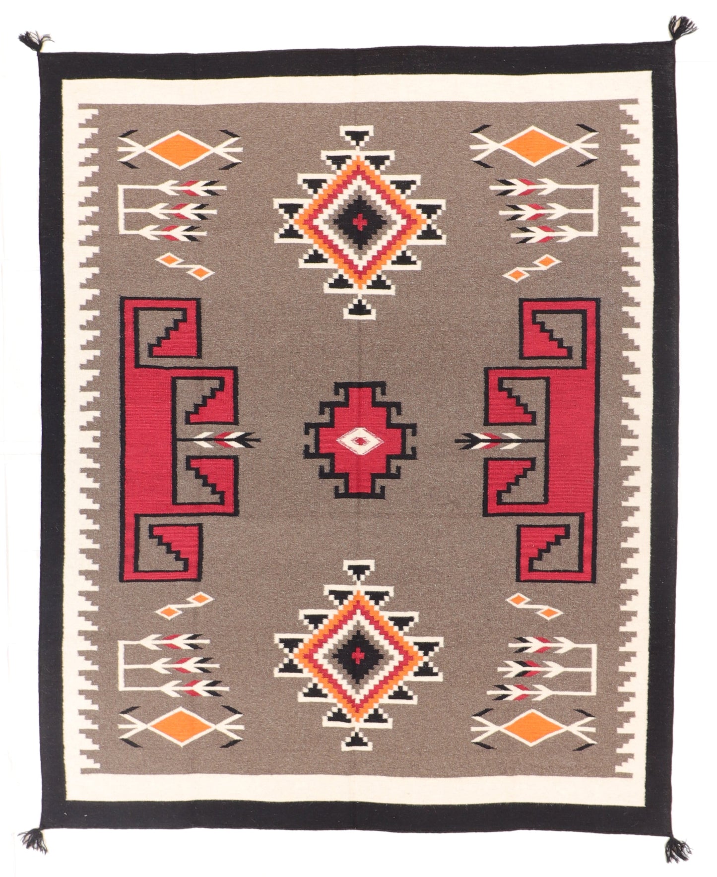 8 x 10 - Kilim Navajo Rectangle - Hand Knotted Rug — 66501