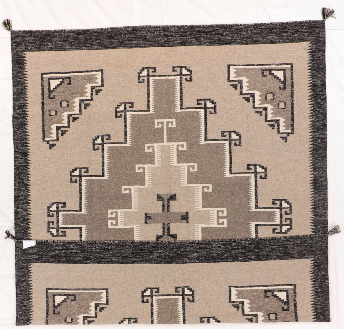8 x 10 - Kilim Navajo Fine/Wool All Over Rectangle - Hand Knotted Rug — 66503