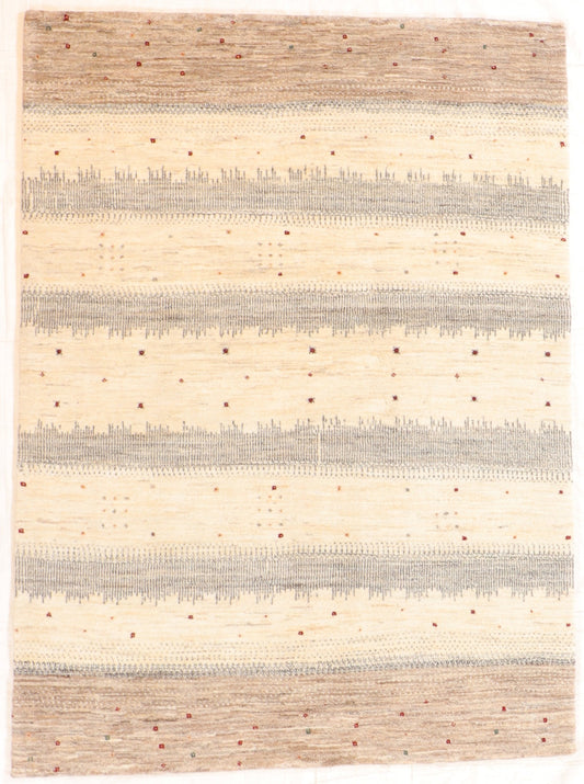 5 x 7 - Gabbeh Fine/Wool All Over Rectangle - Hand Knotted Rug — 66520