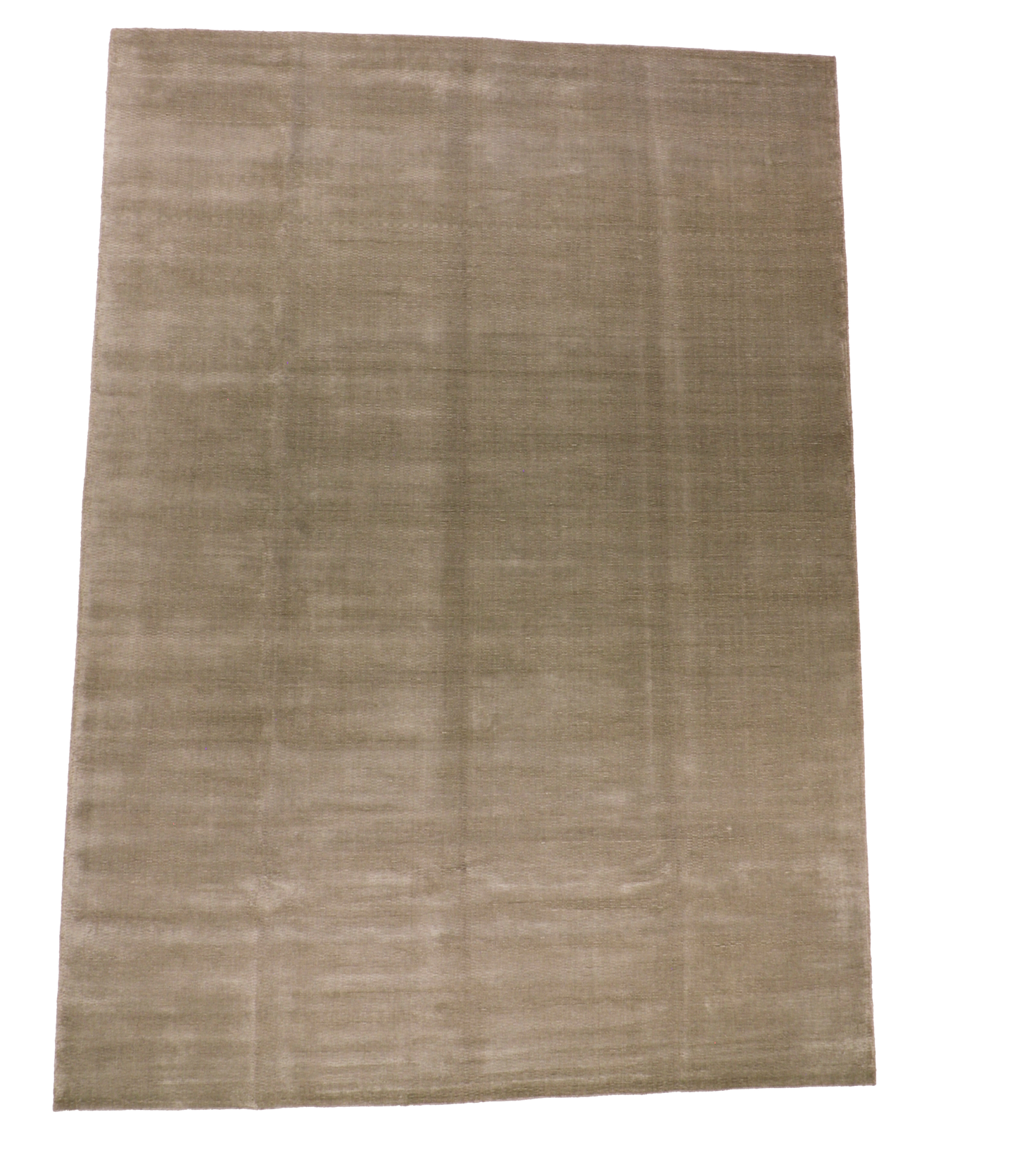 W 9 L 12.1 Modern Wool and Silk Blend Handmade All Over Geometric Design - 66563