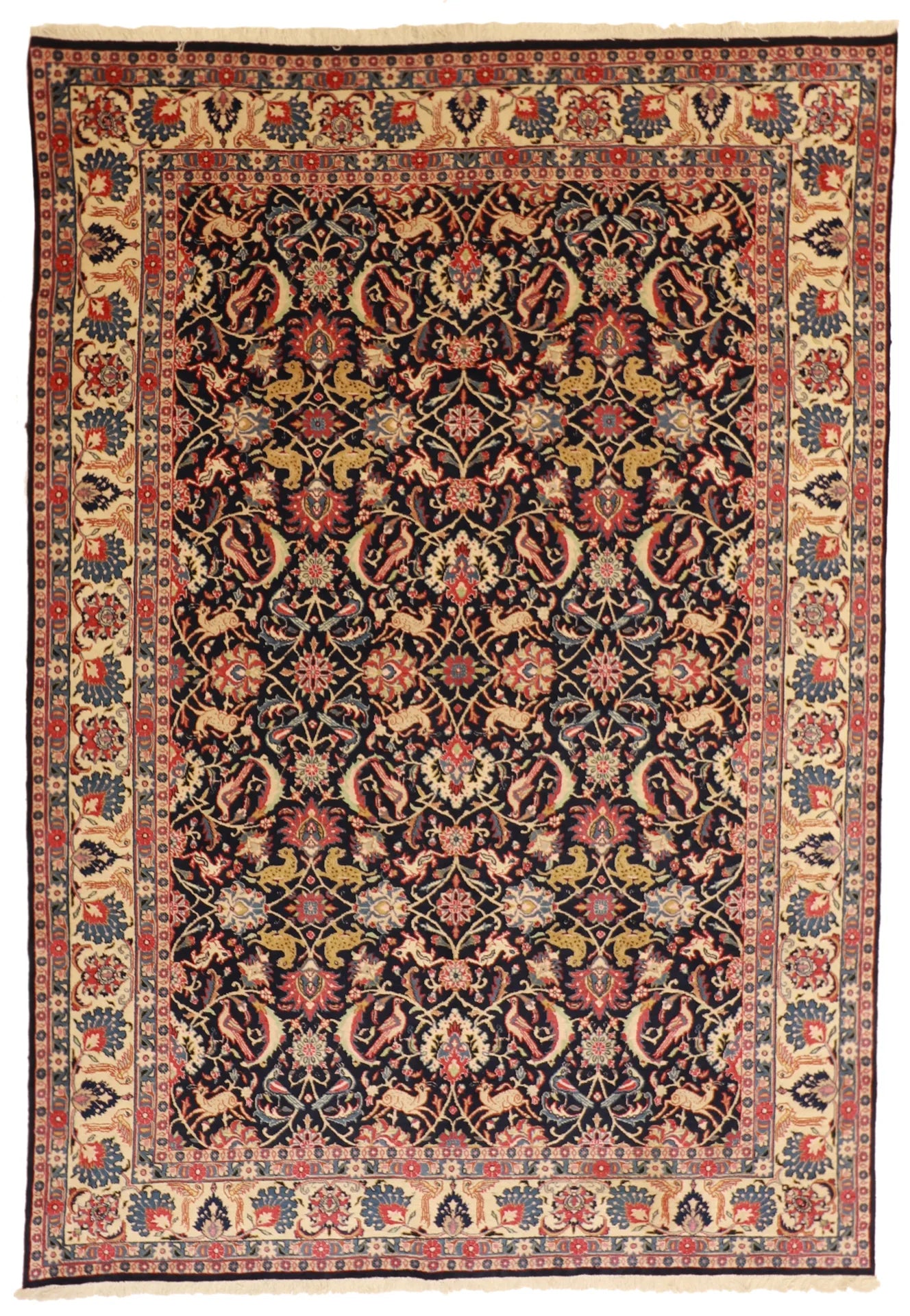 6x9 - Vermin Wool All Over Rectangle - Hand Knotted Rug — 8074