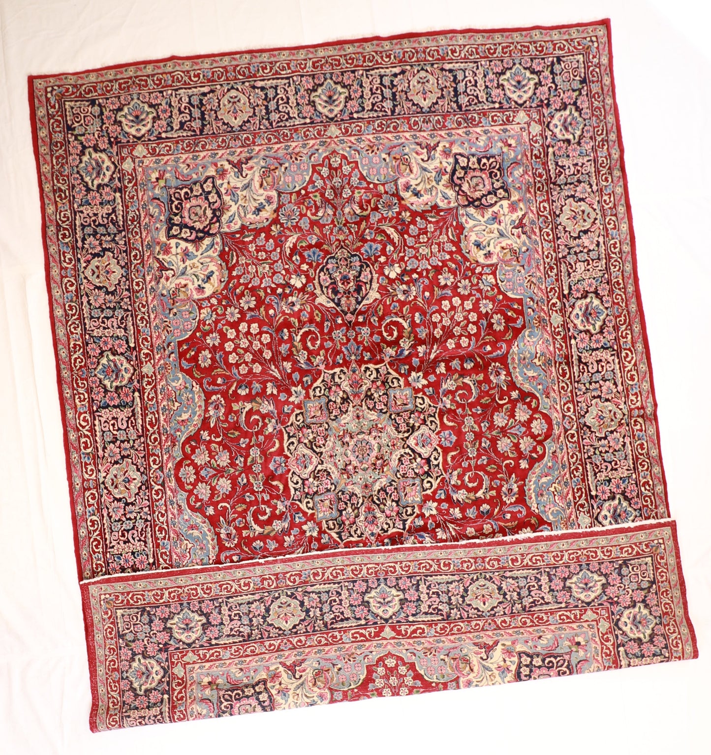 10x14 - Kerman Fine Floral Rectangle - Hand Knotted Rug