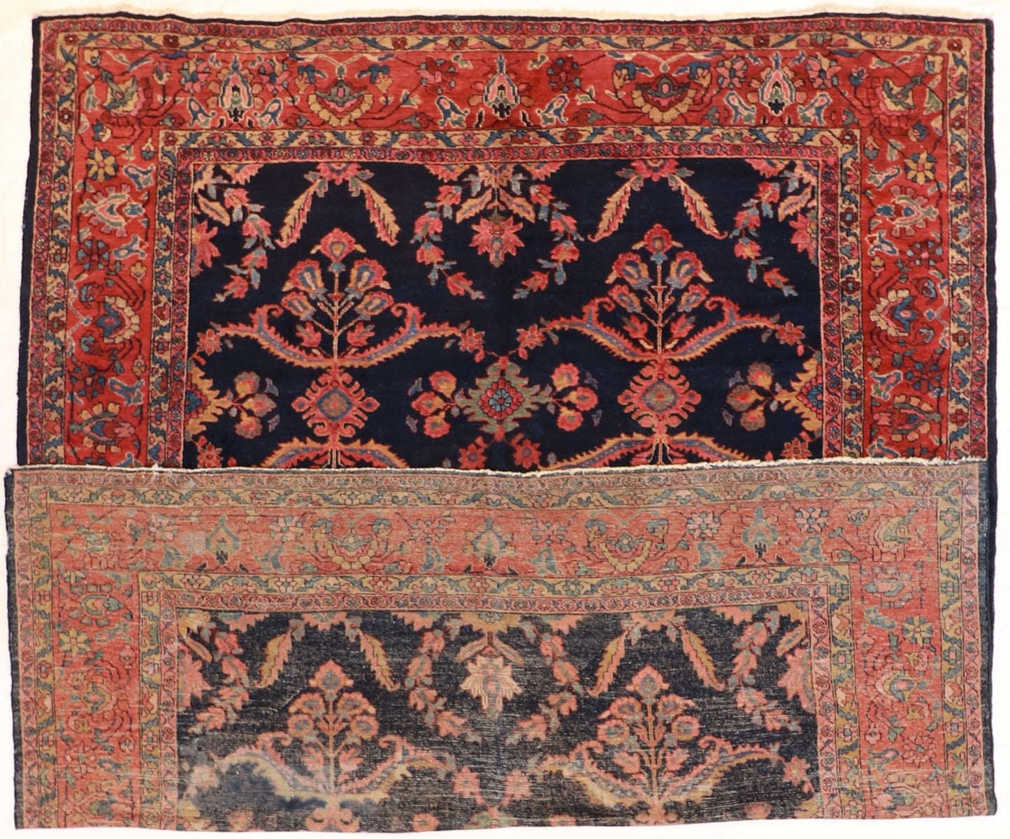 9 x 12 - Mahal Antique/Wool All Over Rectangle - Hand Knotted Rug — 8841