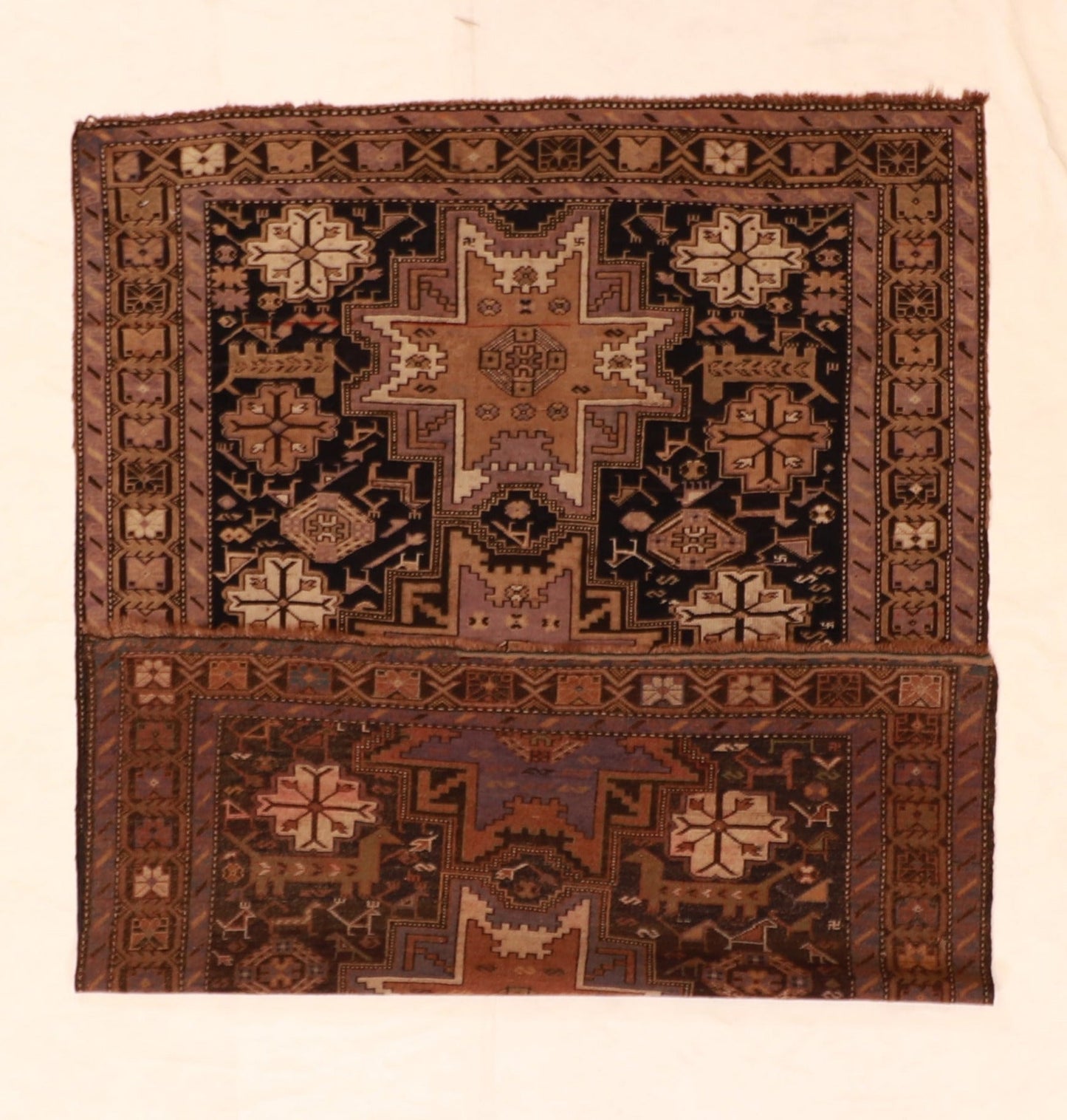 4x6 - Shirvan Antique/Wool Geometric Rectangle - Hand Knotted Rug