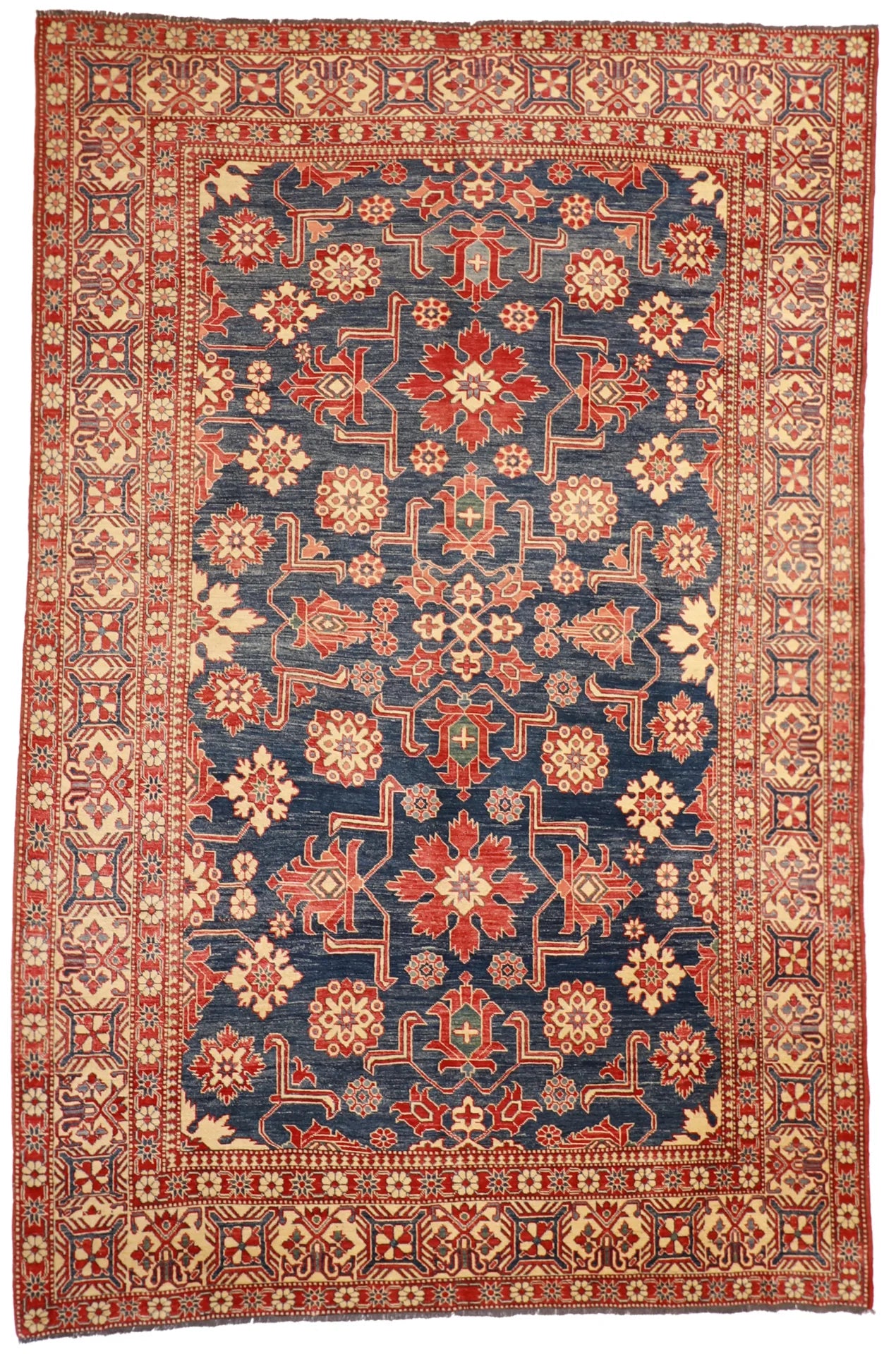 9x12 - Azerbaijan Wool Geometric Rectangle - Hand Knotted Rug