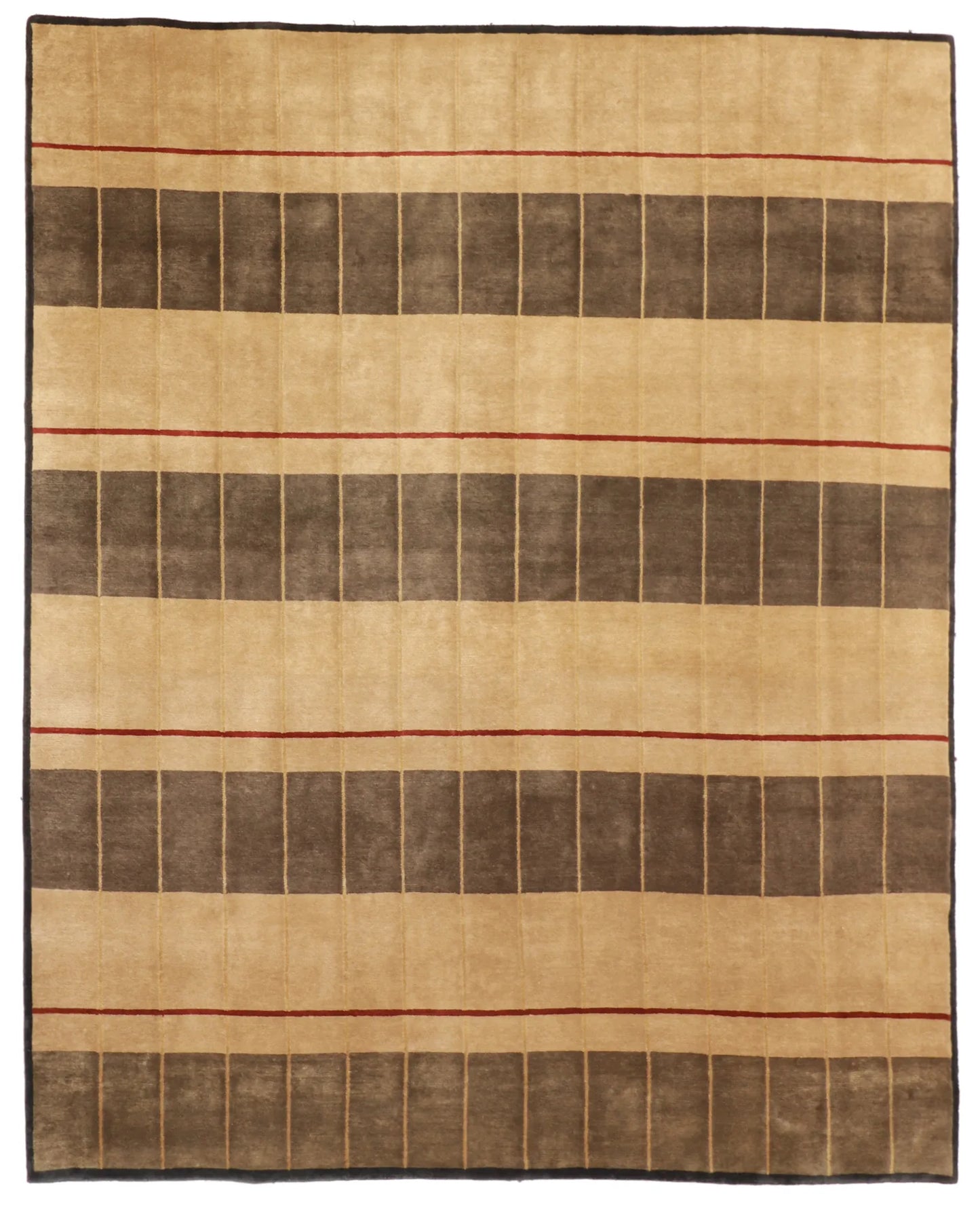 8x10 - Modern Wool All Over Rectangle - Hand Knotted Rug