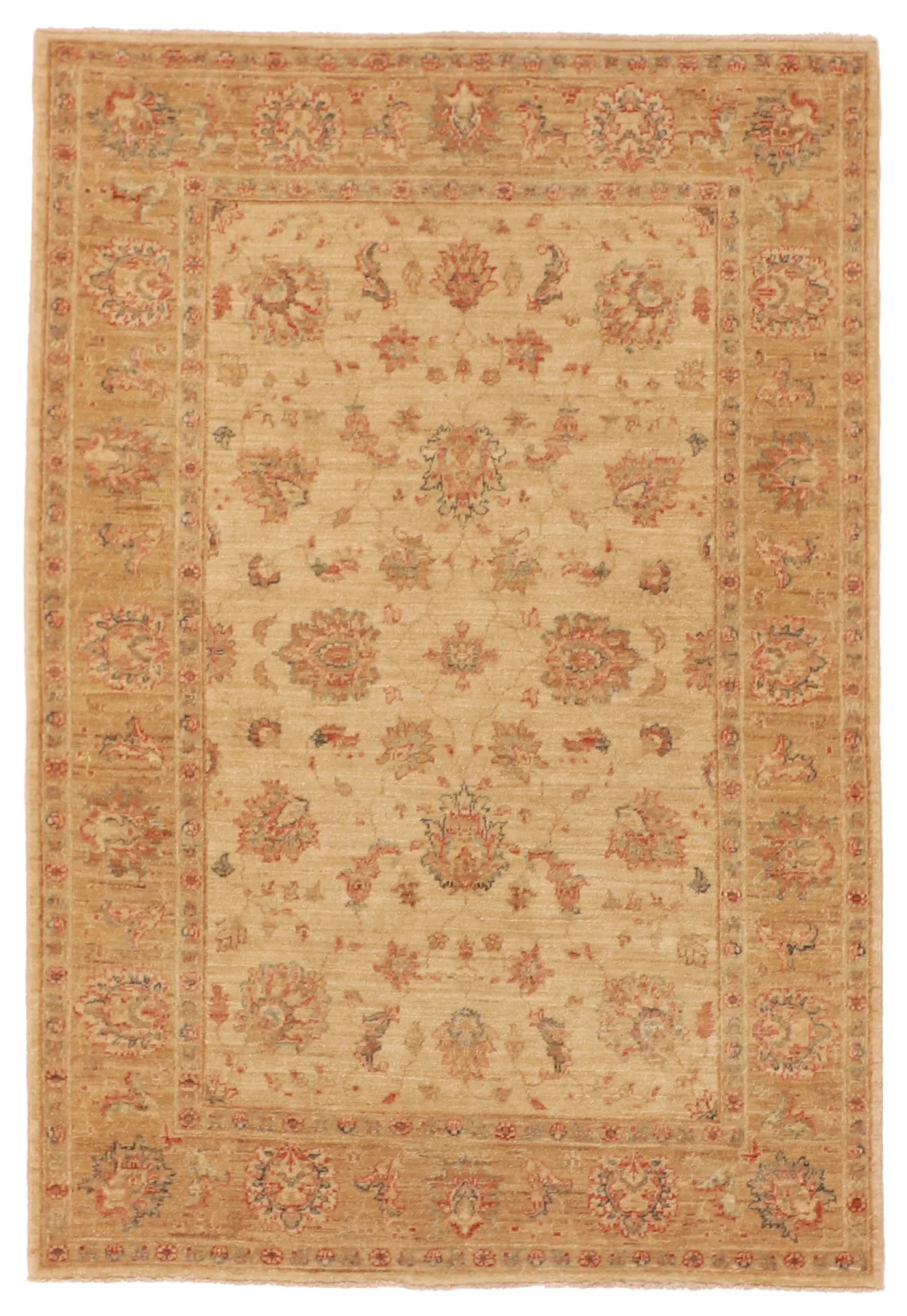 4x6 - Kerman Fine/Wool All Over Rectangle - Hand Knotted Rug