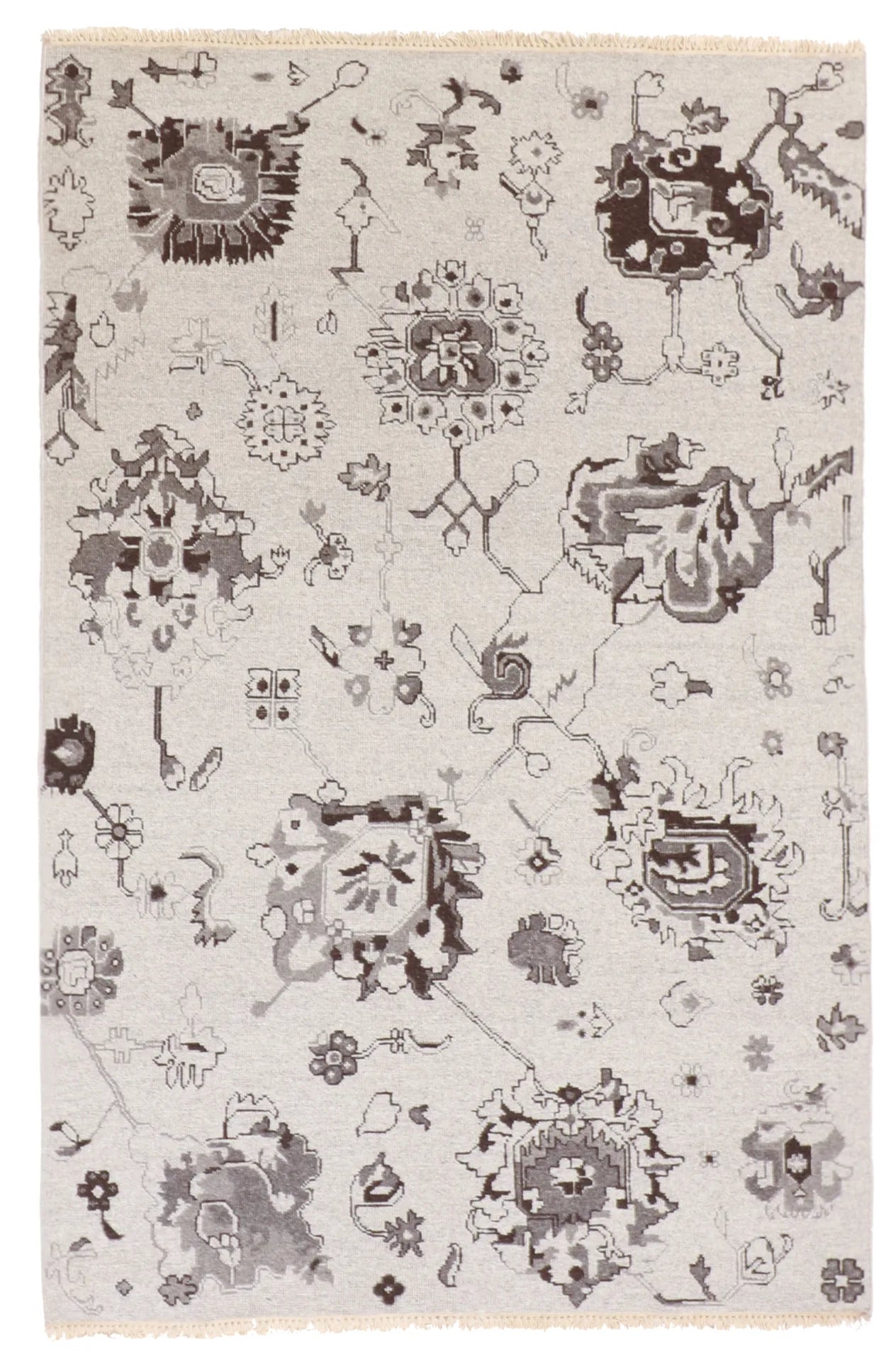 3x5 - Soumak Modern Fine/Wool All Over Rectangle - Hand Knotted Rug