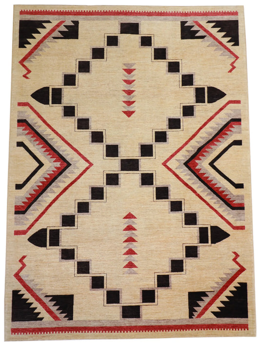 9x12 - Mountain  Modern Wool All Over Rectangle - Hand Knotted Rug