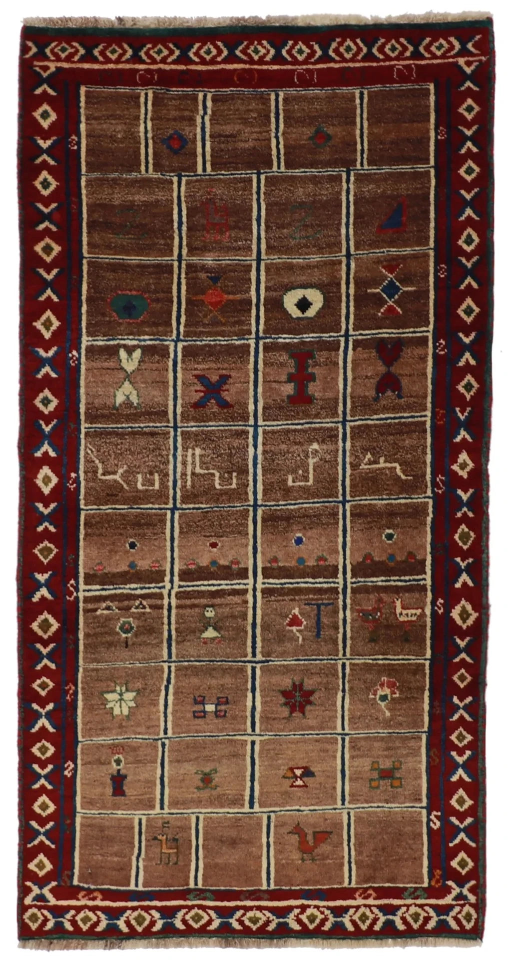 4x6 - Gabbeh Fine/Wool All Over Rectangle - Hand Knotted Rug
