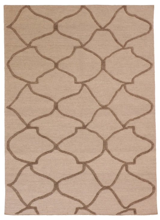 5x7 - Modern Fine/Wool All Over Rectangle - Hand Knotted Rug